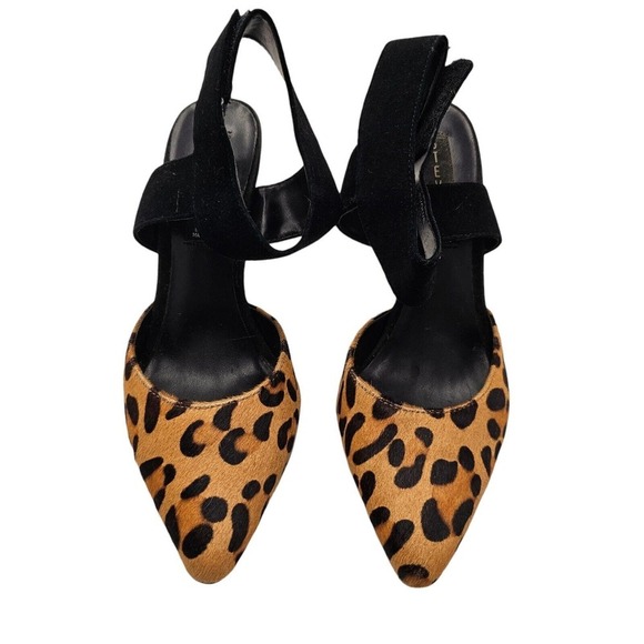 Steve Madden Heels Womens 7.5 Leopard Animal Print Stiletto Work Party Date - Picture 1 of 10